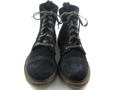 caen cap toe suede boot